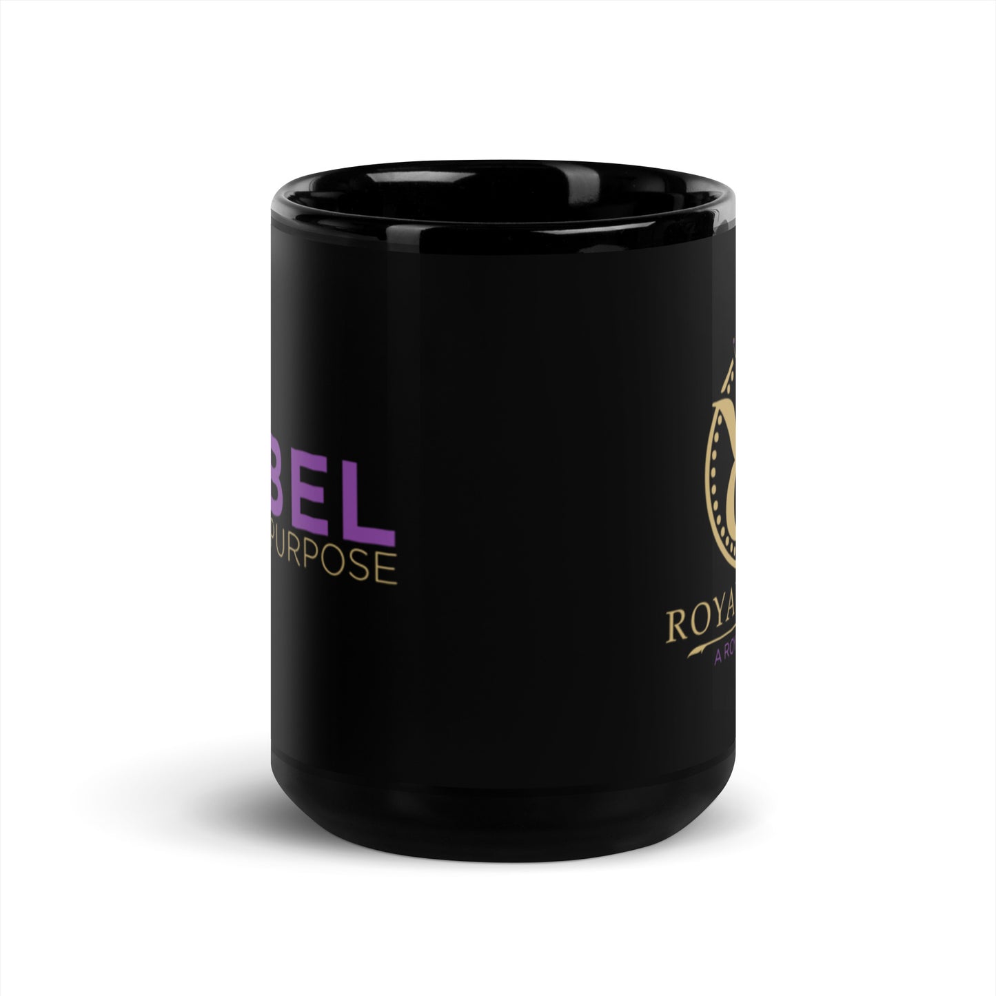 Rebel with a Purpose Black Glossy Mug