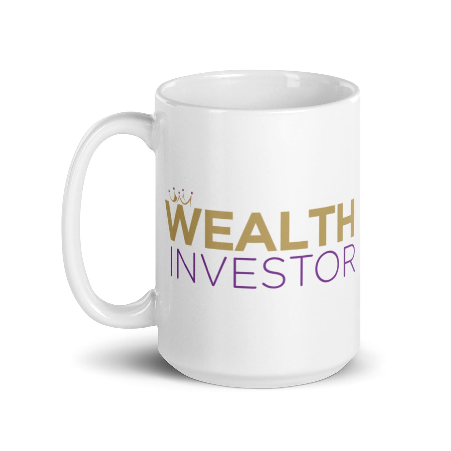Wealth Investor White glossy mug